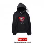 supreme hoodie mann frau sweatshirt pas cher boxe chat black